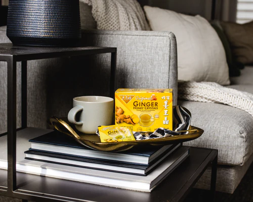 iWellFresh Ginger Honey Crystals - Authentic Ginger Tea Bags by Prince of Peace (Honey, Lemon, Matcha Flavors)