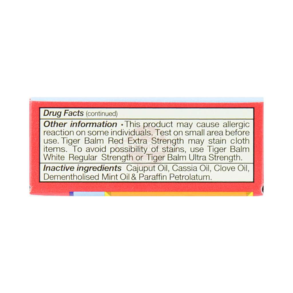 TIGER BALM Red Extra Strength Pain Relieving Ointment (for sore muscles) 4g