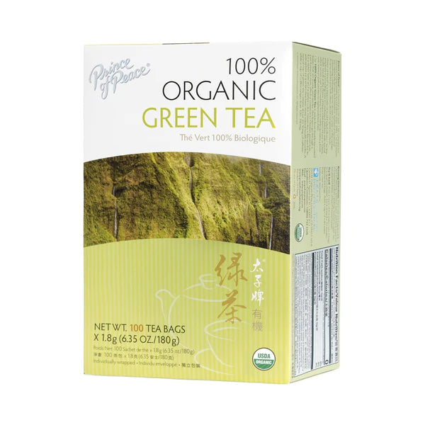 Prince of Peace Organic Green Tea, 100 tea bags