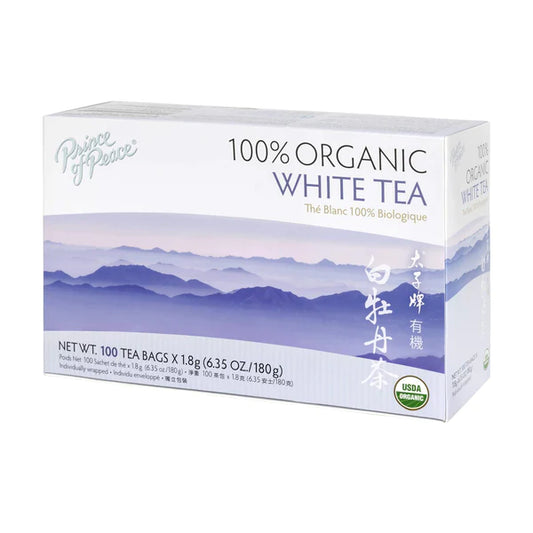 Prince of Peace Organic White Tea, 100 tea bags