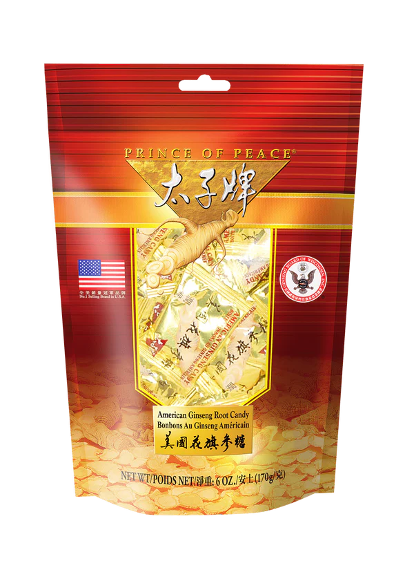Prince of Peace American Ginseng Root Candy, 6oz