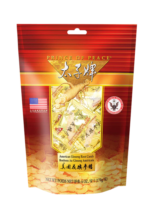Prince of Peace American Ginseng Root Candy, 6oz