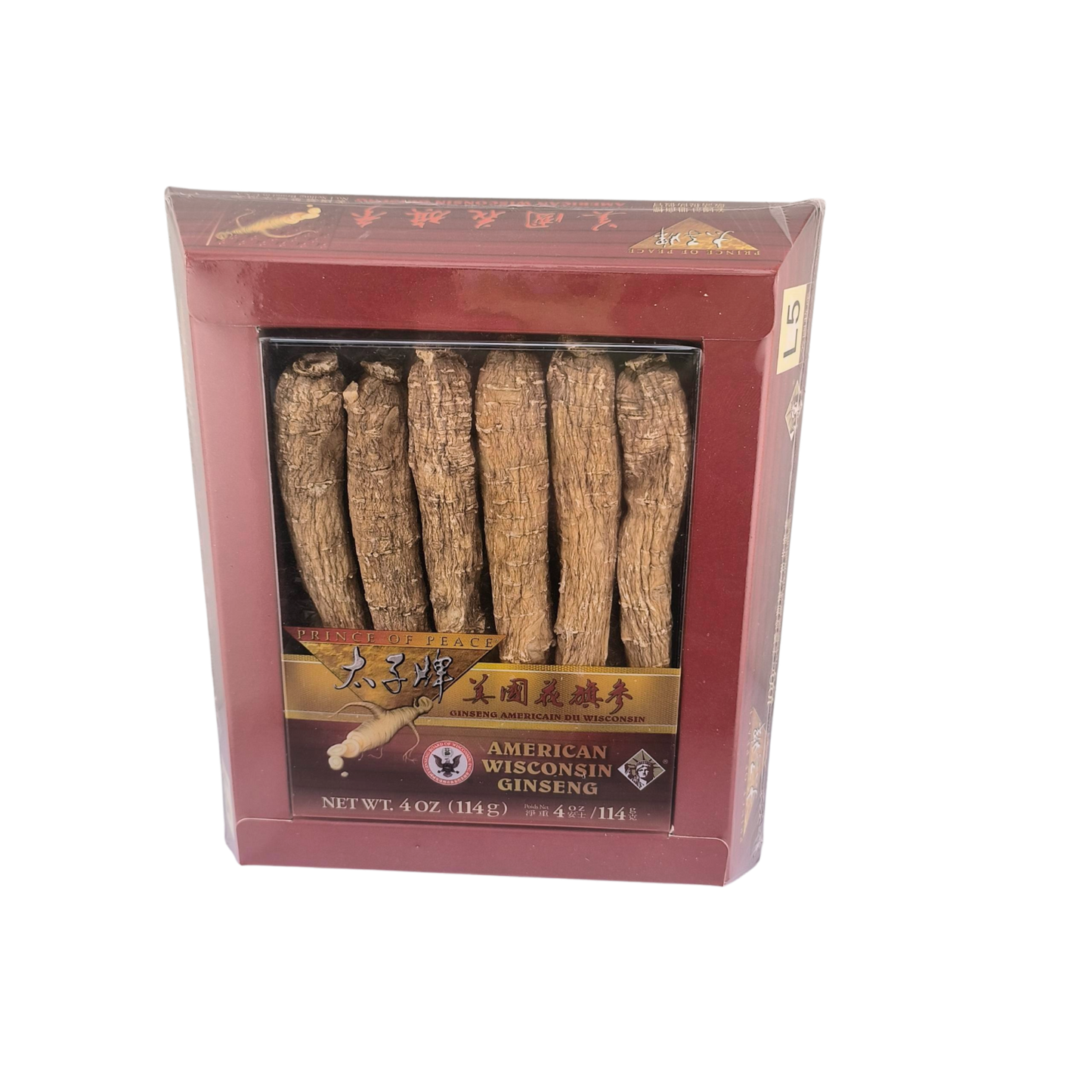 Prince of Peace American Wisconsin Ginseng Long Root, 4 oz Bag