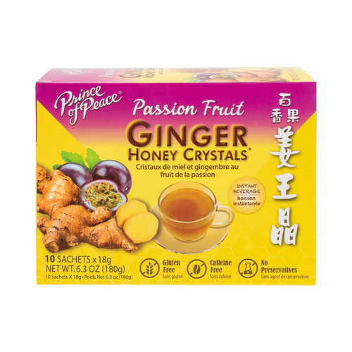 iWellFresh Plum Ginger Honey Crystals & Passion Fruit Tea – Caffeine-Free, Easy to Make, Pure & Tasty Flavors, No Caffeine Crystals Ginger