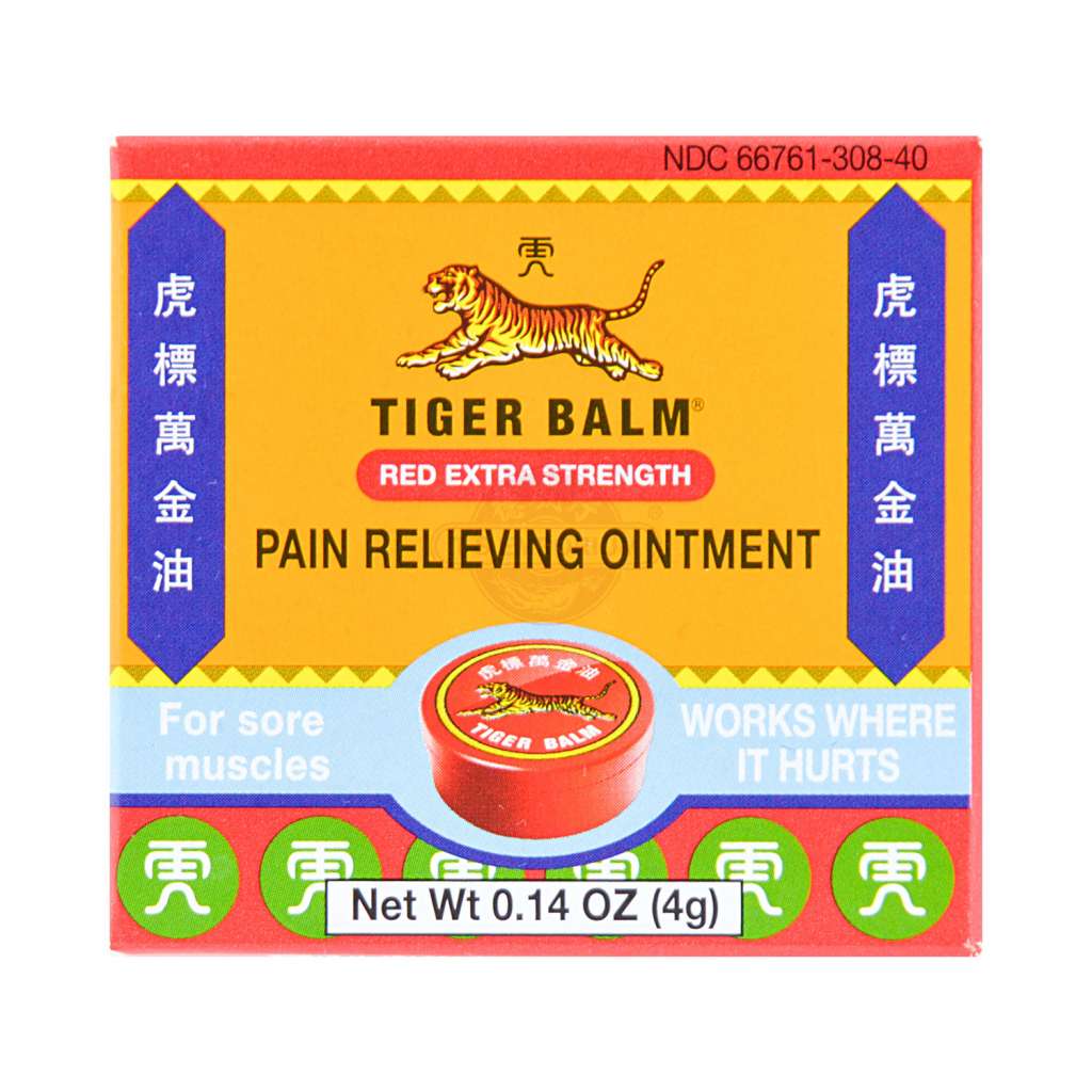 TIGER BALM Red Extra Strength Pain Relieving Ointment (for sore muscles) 4g