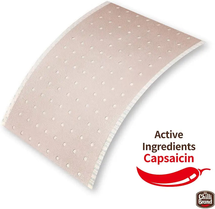 Chilli Brand Capsicum Pain Relief Plaster – Natural Muscle & Joint Pain Relief